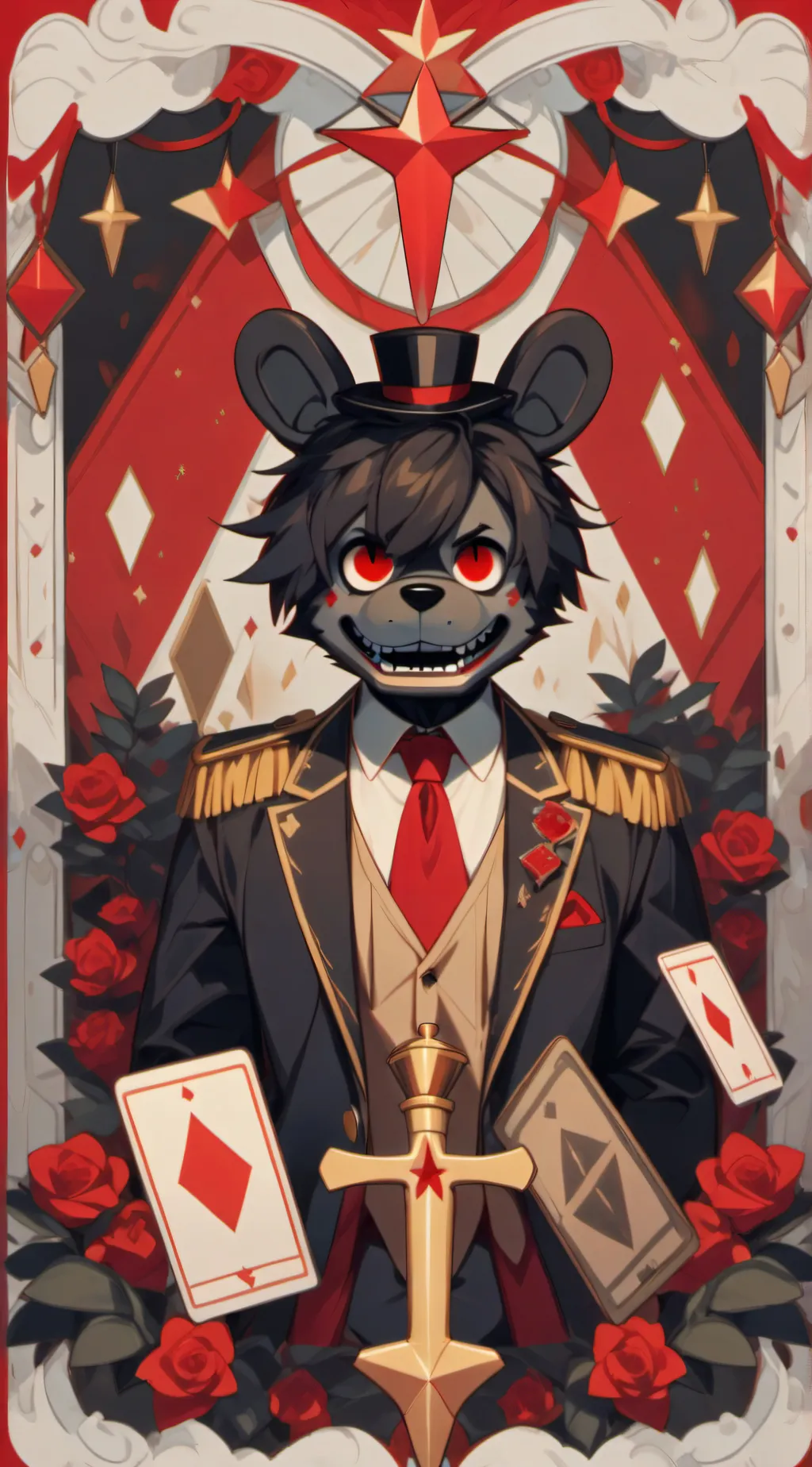 ai character: FnaF 1 background