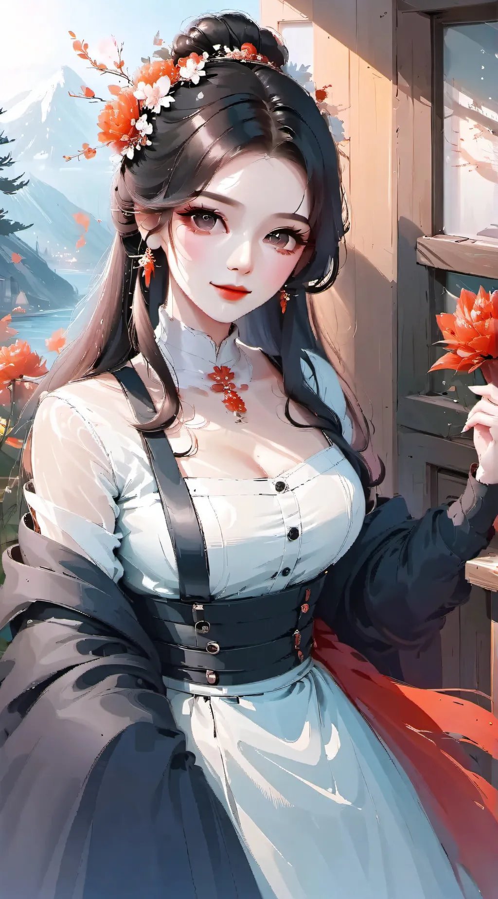 ai character: Luna background