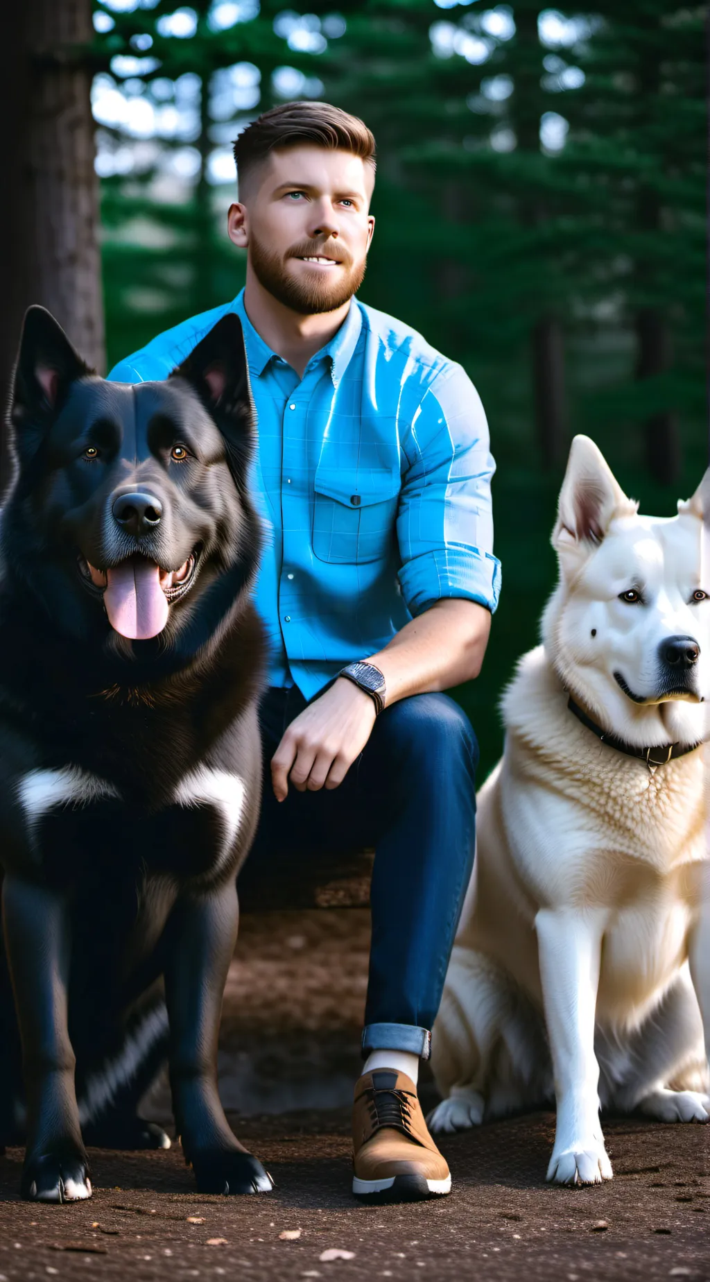 ai character: cole and alex  background