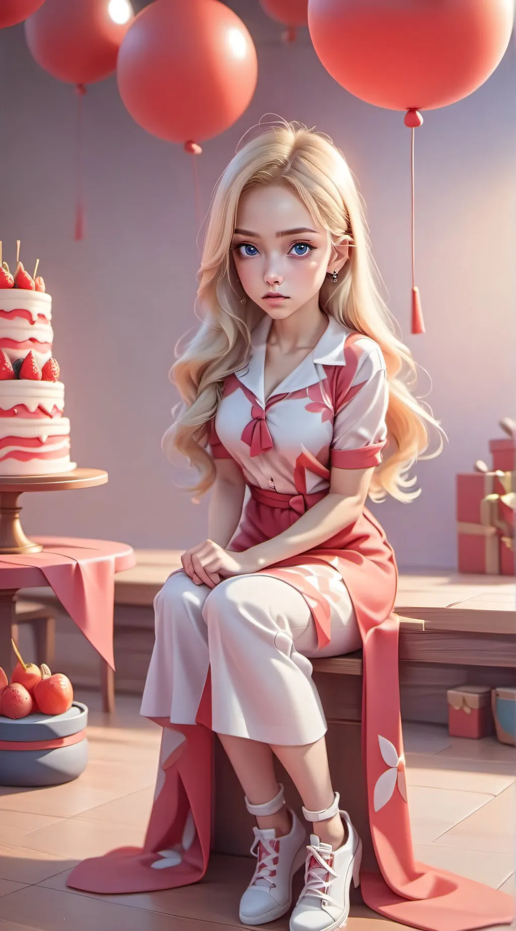 ai character: Frau von boss background