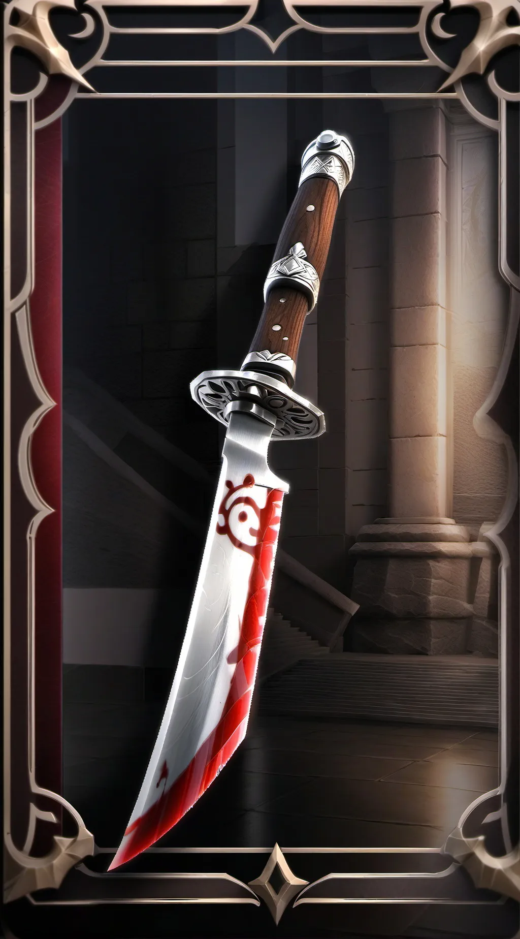 ai character: knife trend background