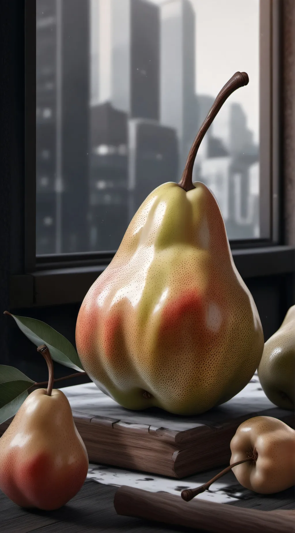 ai character: Pear ( ͡° ͜ʖ ͡°) background