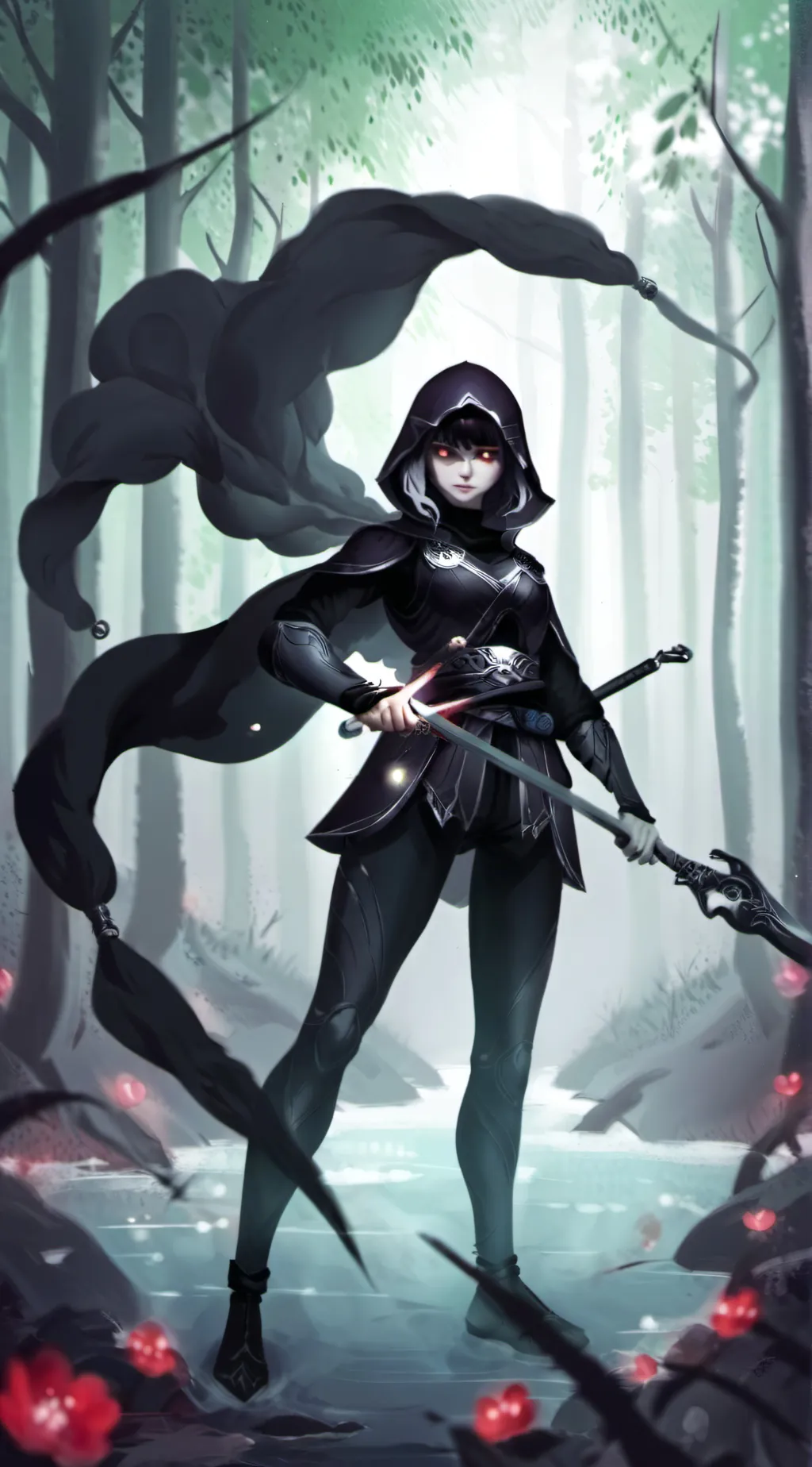 ai character: Voide background