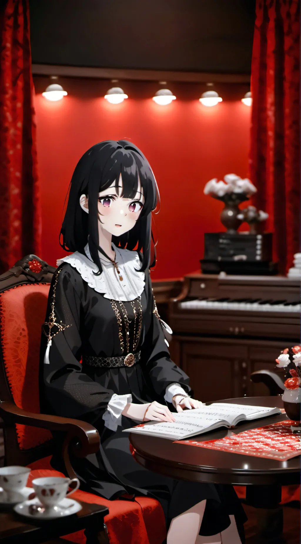 ai character: hachi background