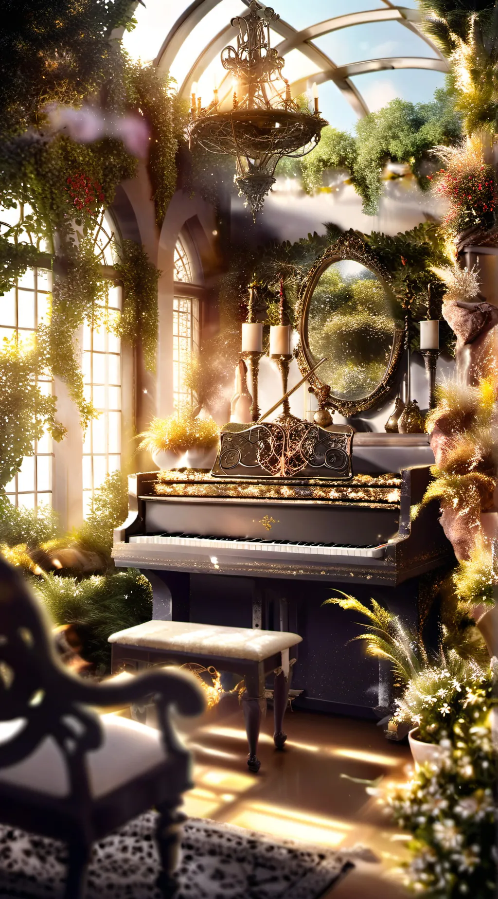 ai character: da chatting room background