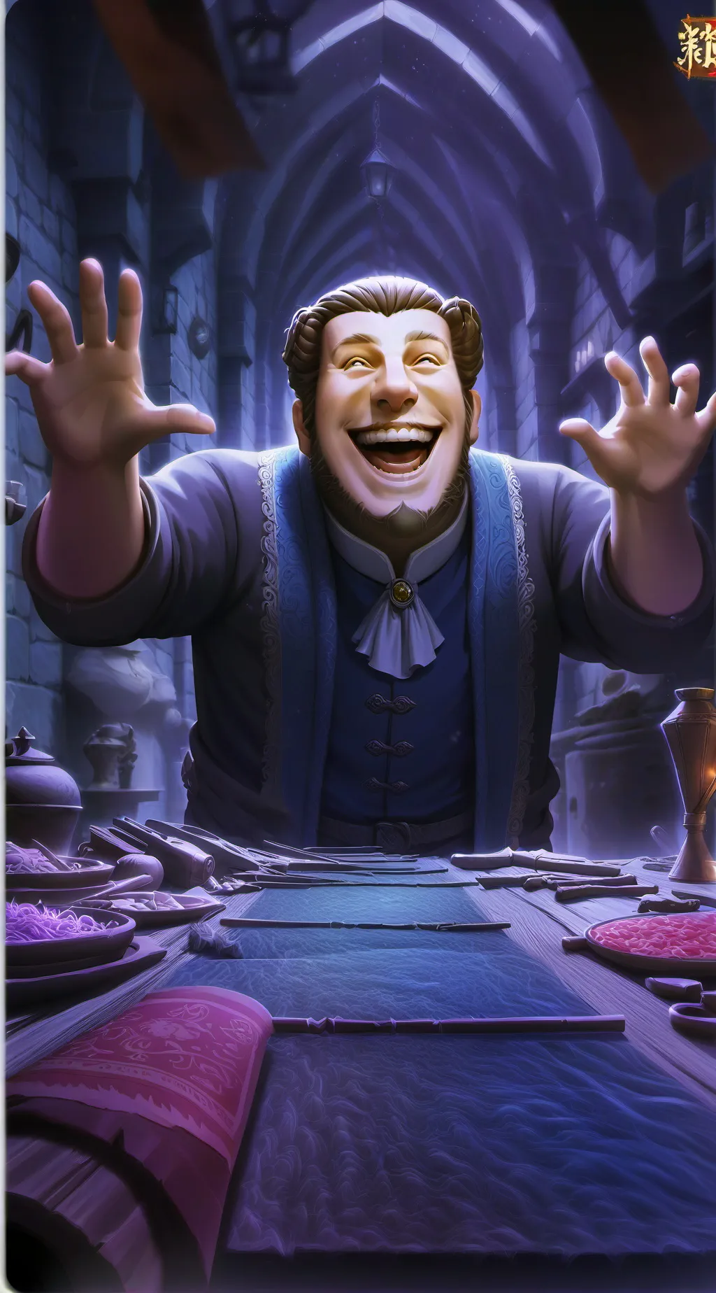 ai character: horror background