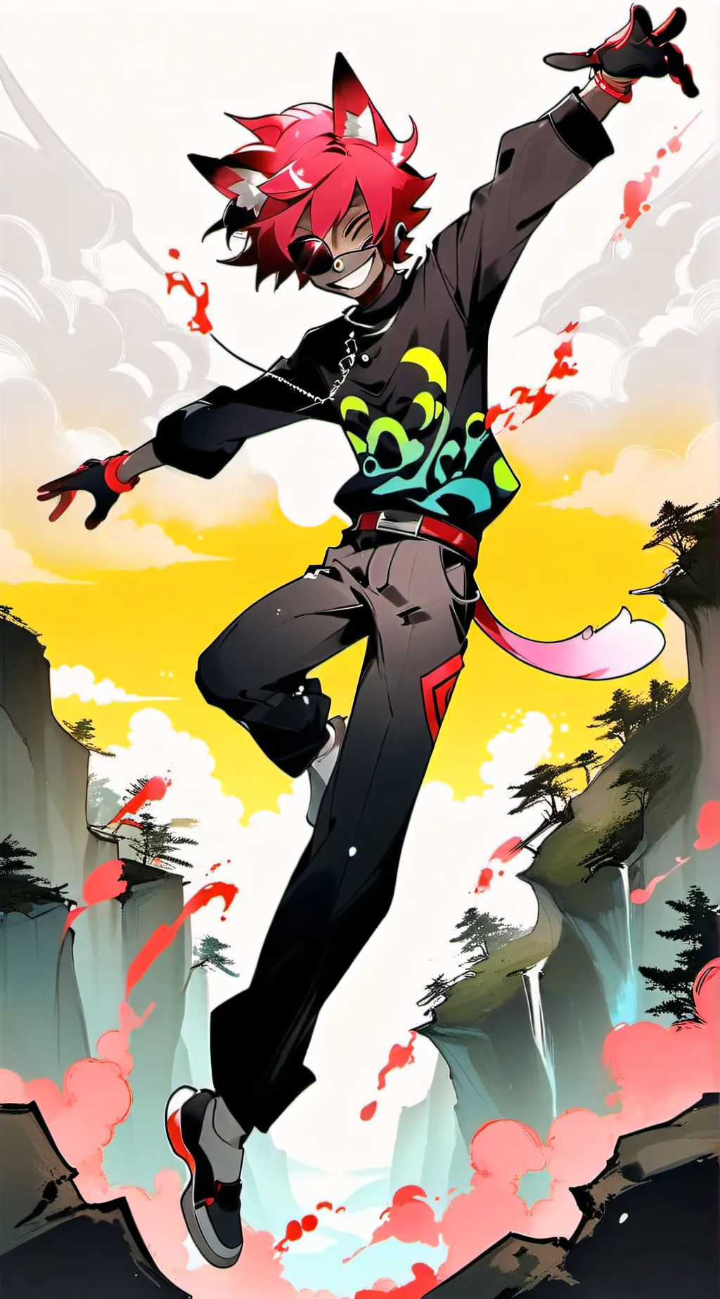 ai character: cursed alastor  background