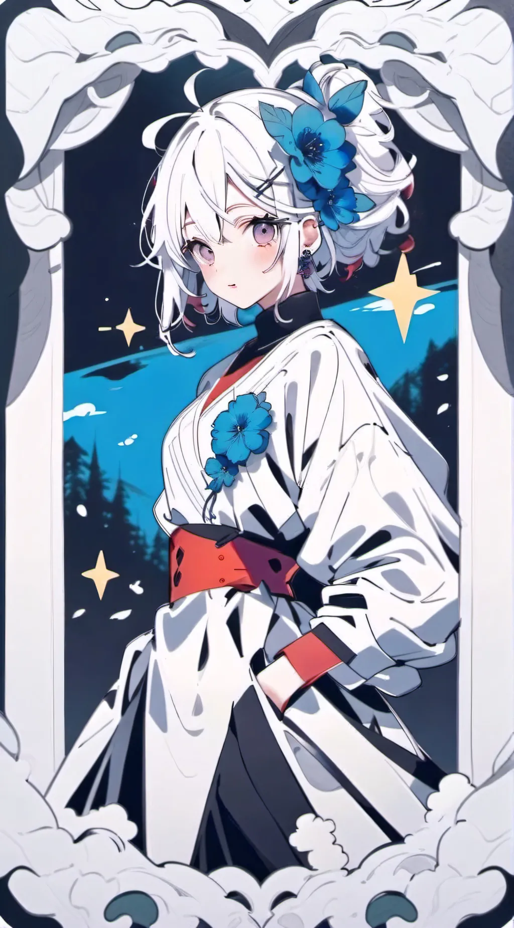 ai character: MHA shark attack  background