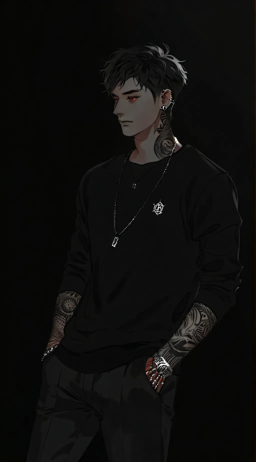 ai character: North Green  background