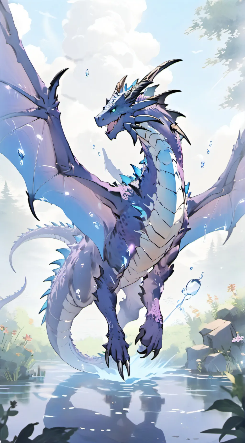 ai character: dragon life background