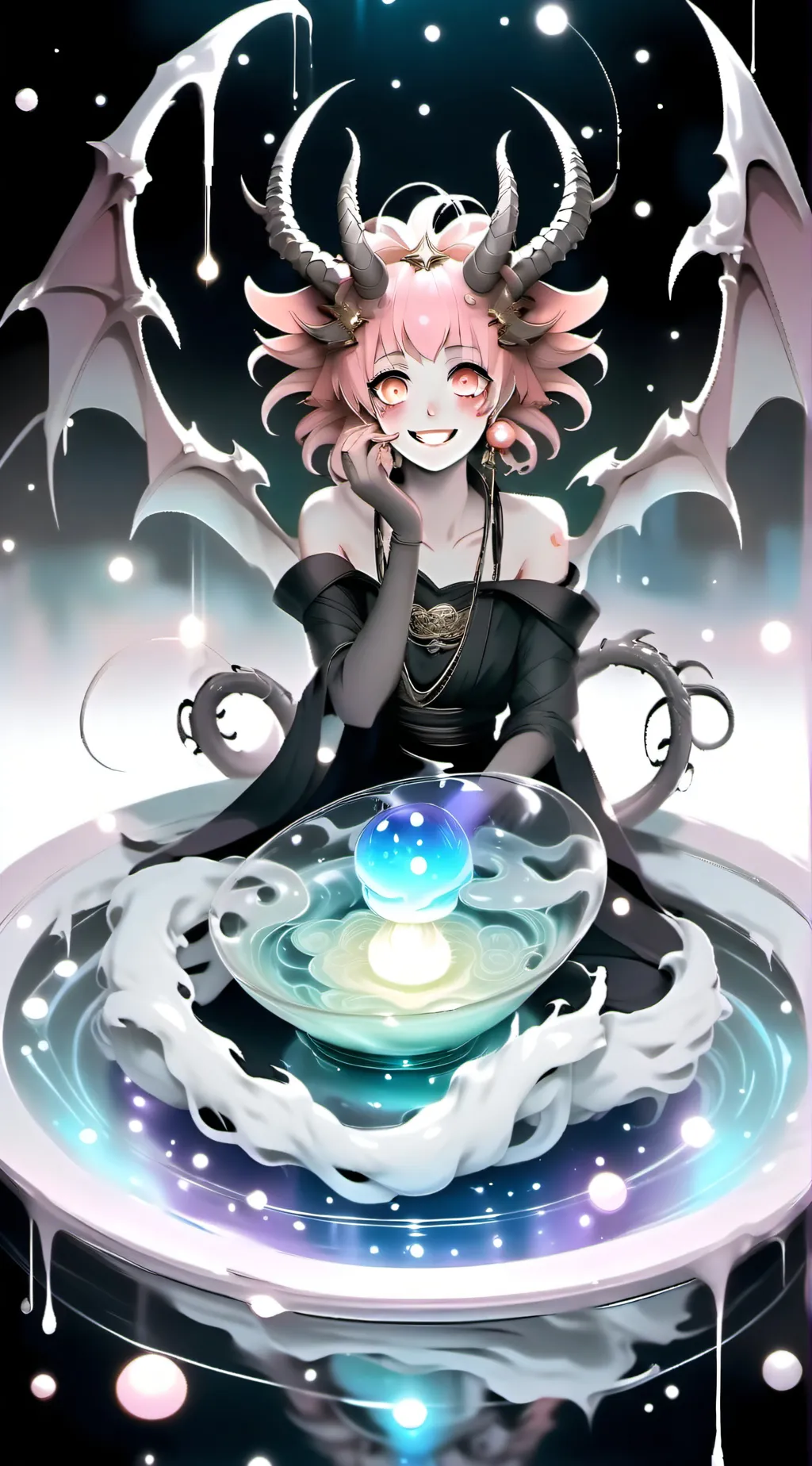 ai character: demon mitsuri  background