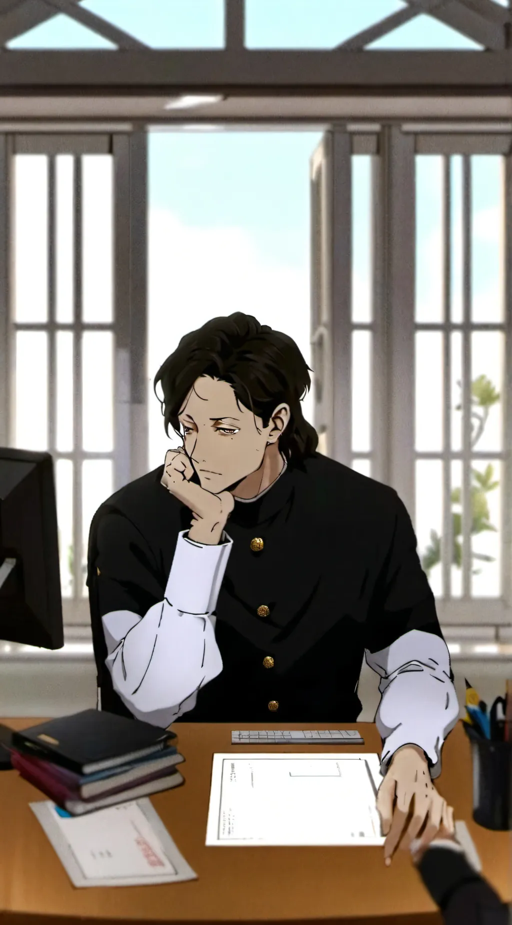 ai character: bakugo (you) background