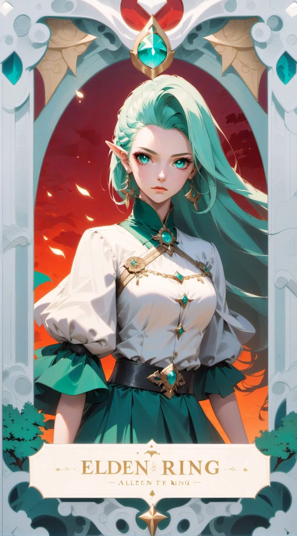 ai character: shortcakebarbie  background