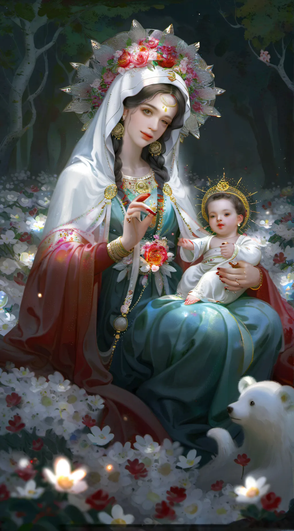 ai character: Mama mary background