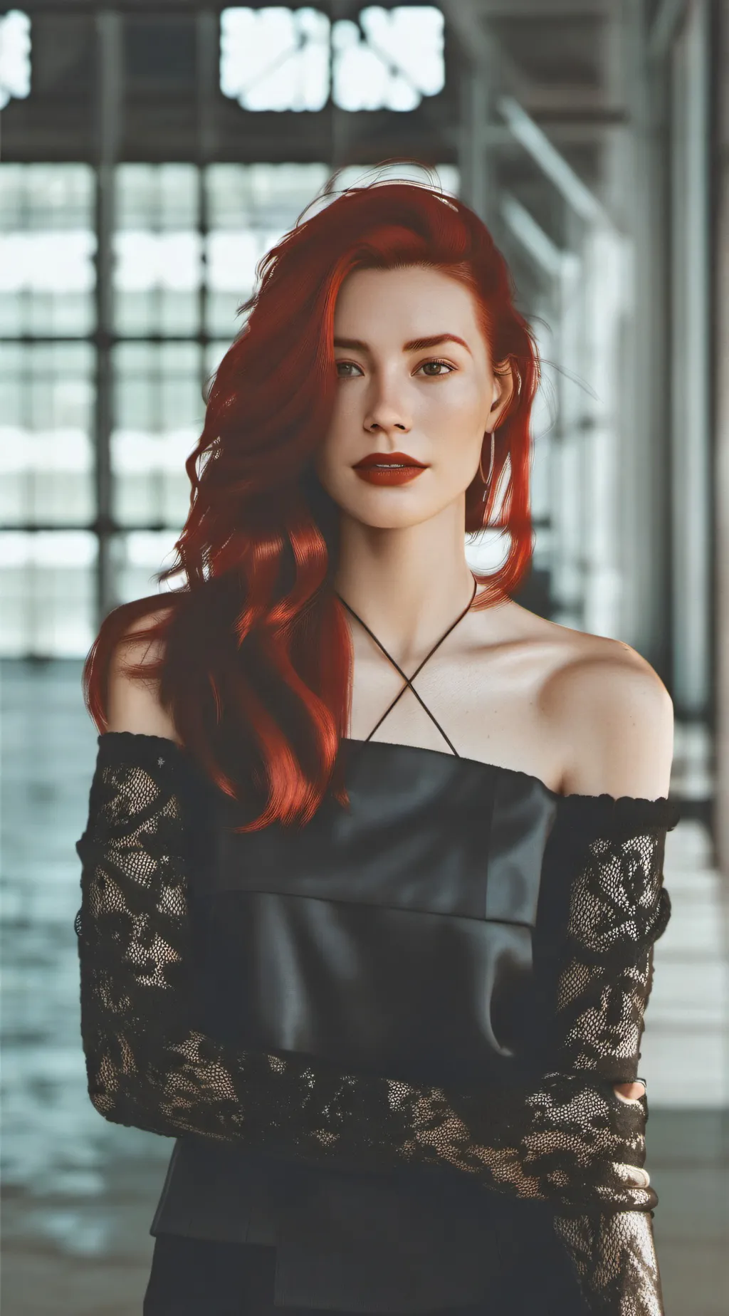 ai character: THE RISE IF RED background