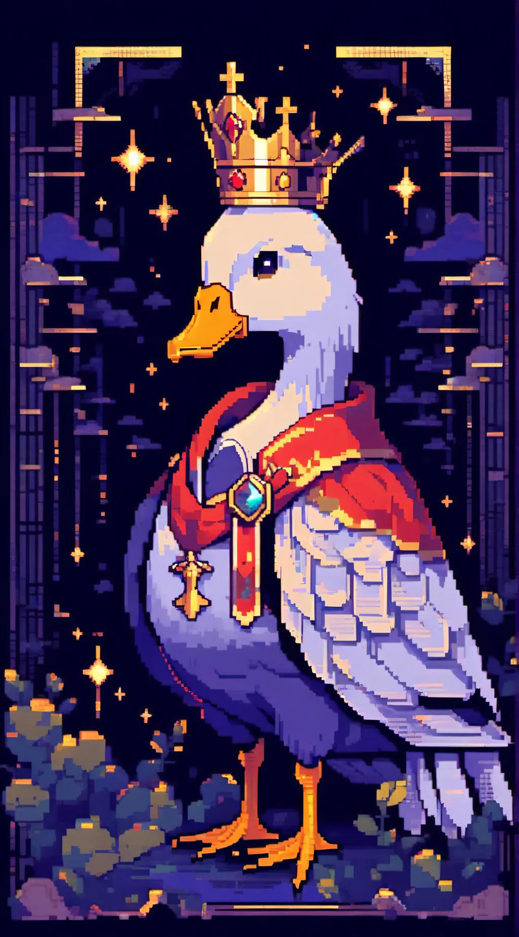 ai character: personal goose  background