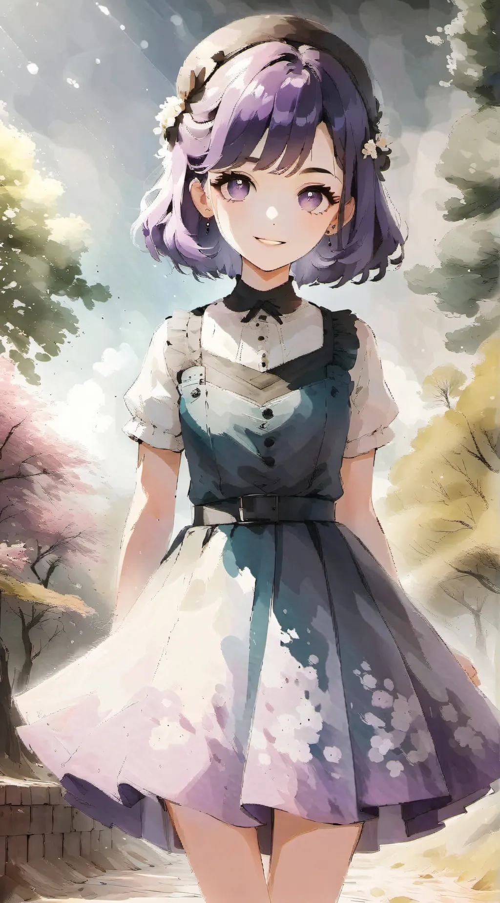 ai character: Luna background