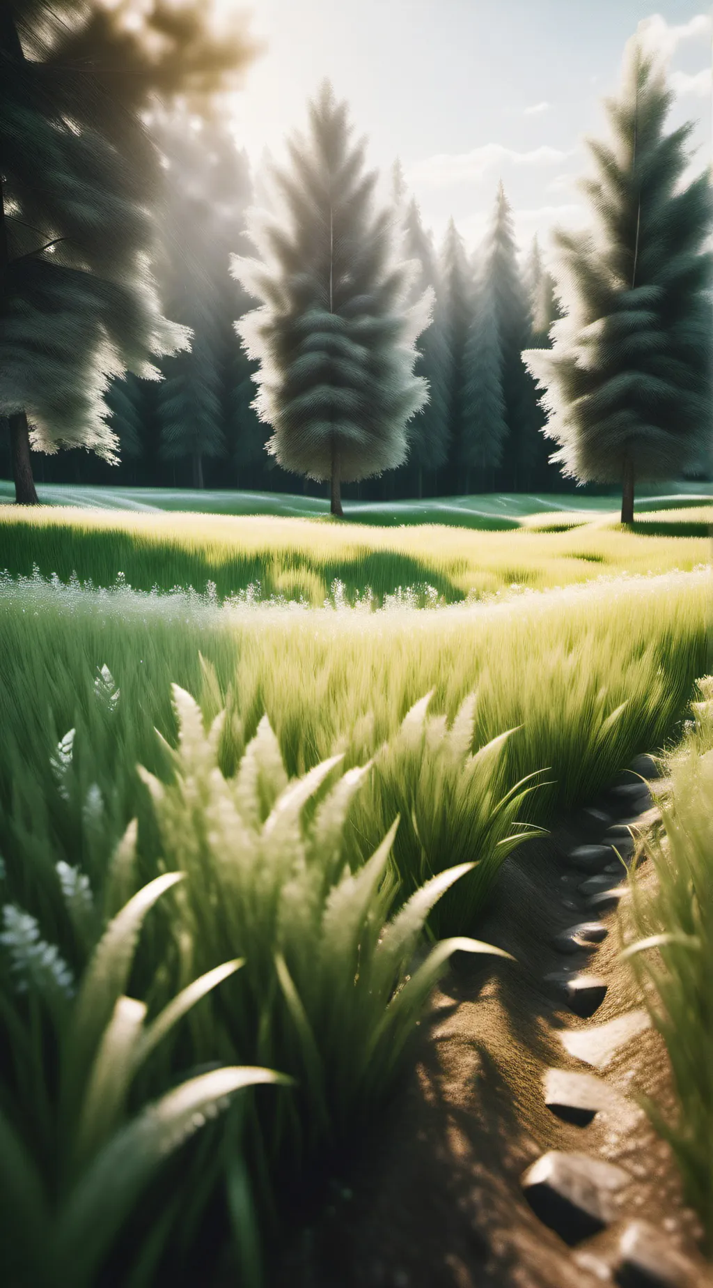 ai character: GO TOUCH GRASS background