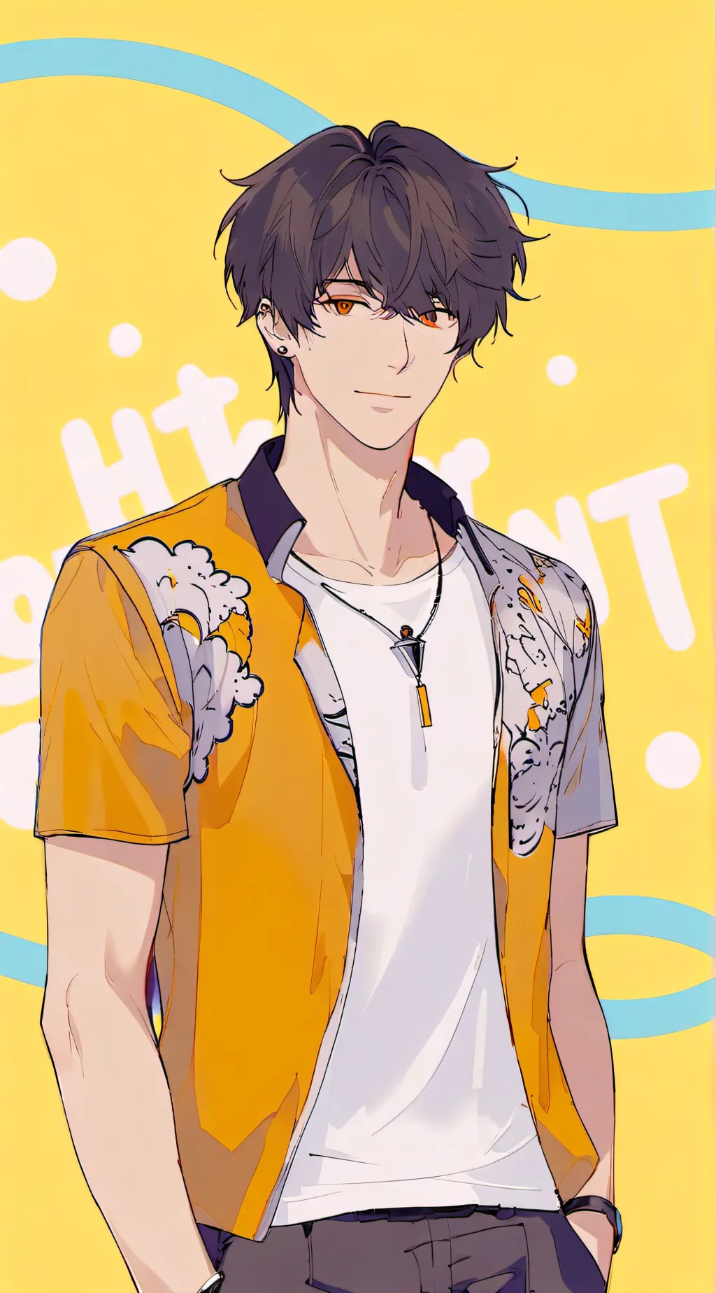 ai character: leo  background