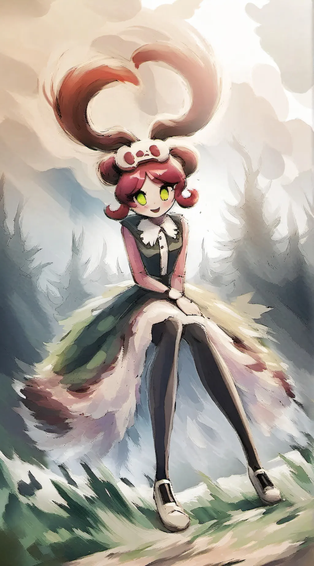 ai character: girly background