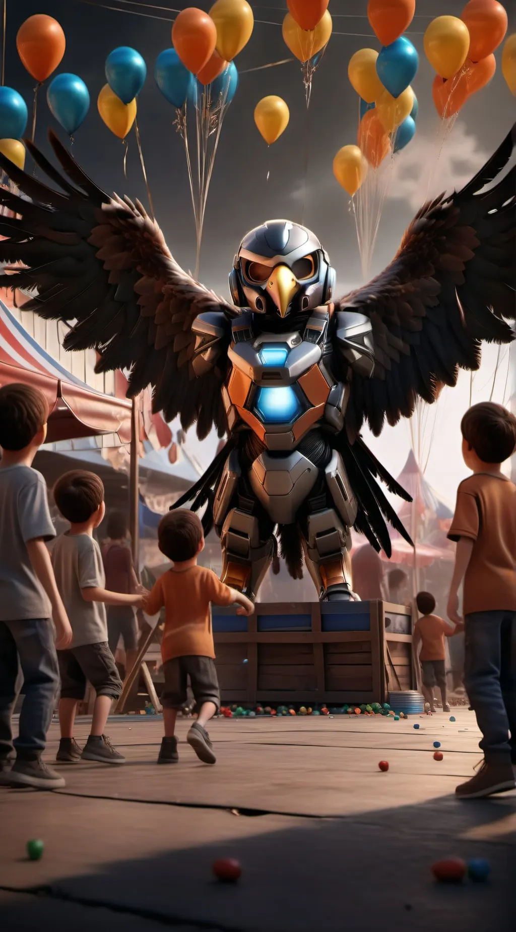 ai character: Balloon Buster background