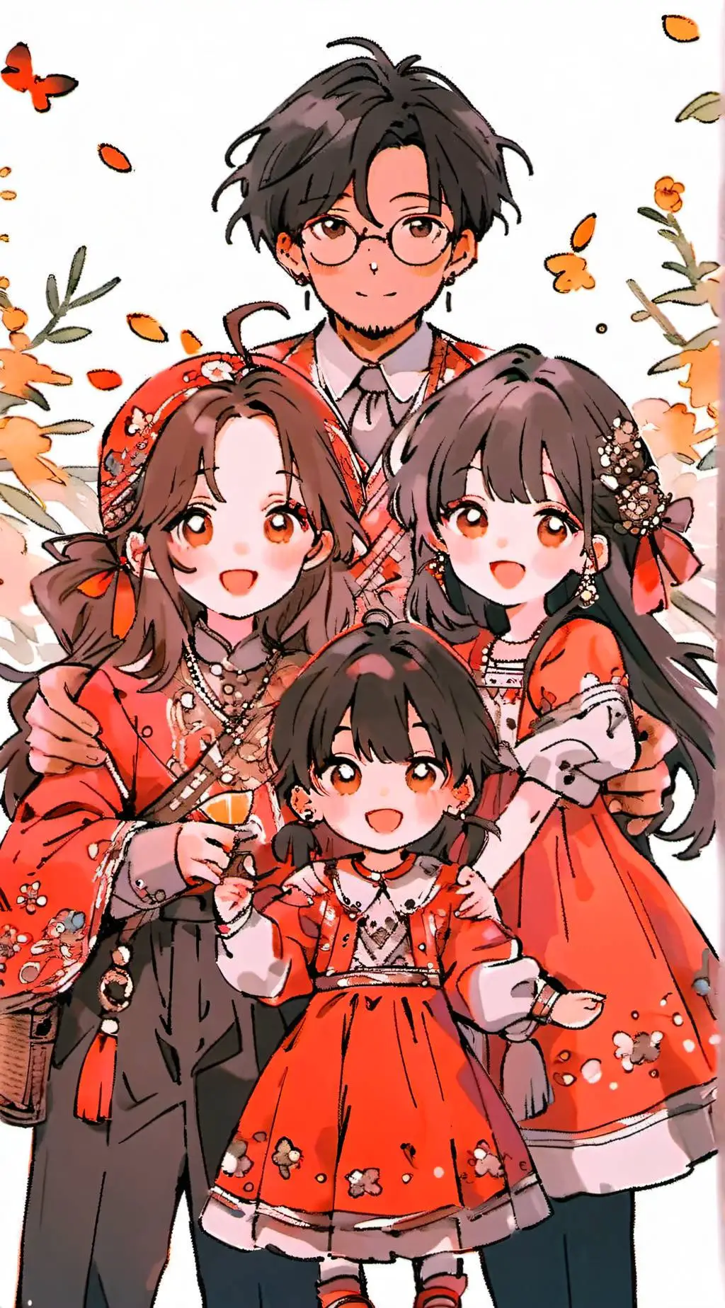 ai character: Maya and Lee  background