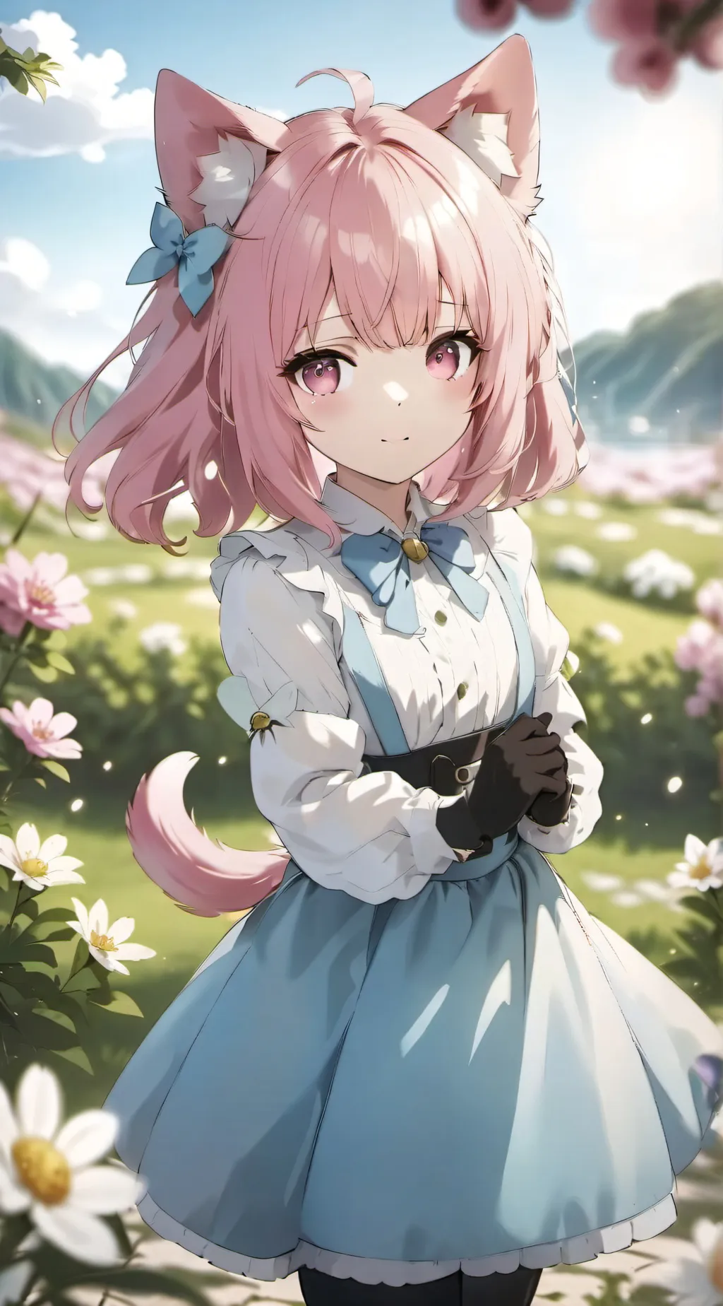 ai character: fuzzy background