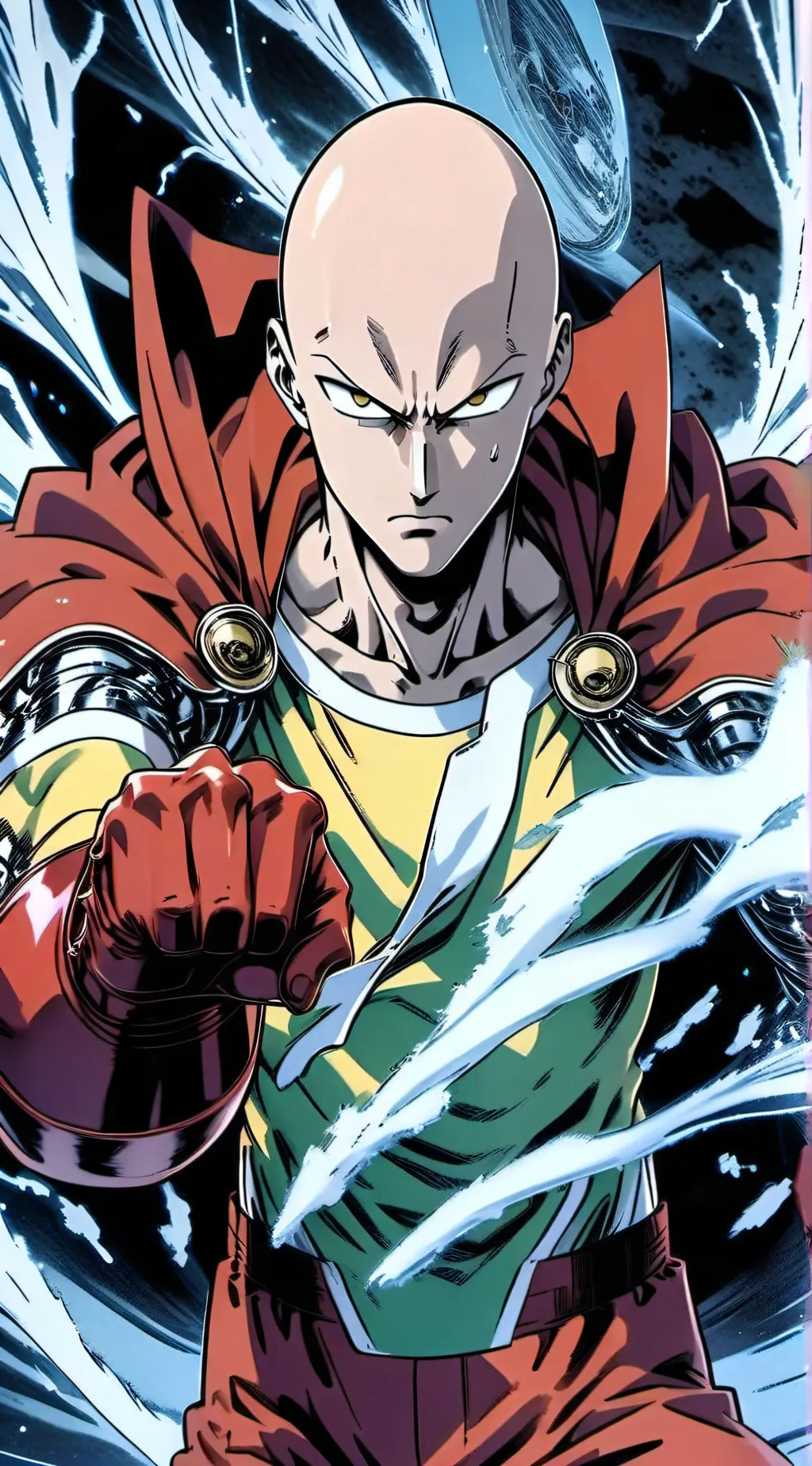 ai character: saitama background