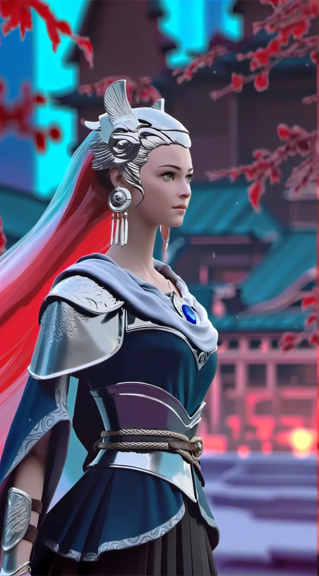 ai character: A practice girl  background