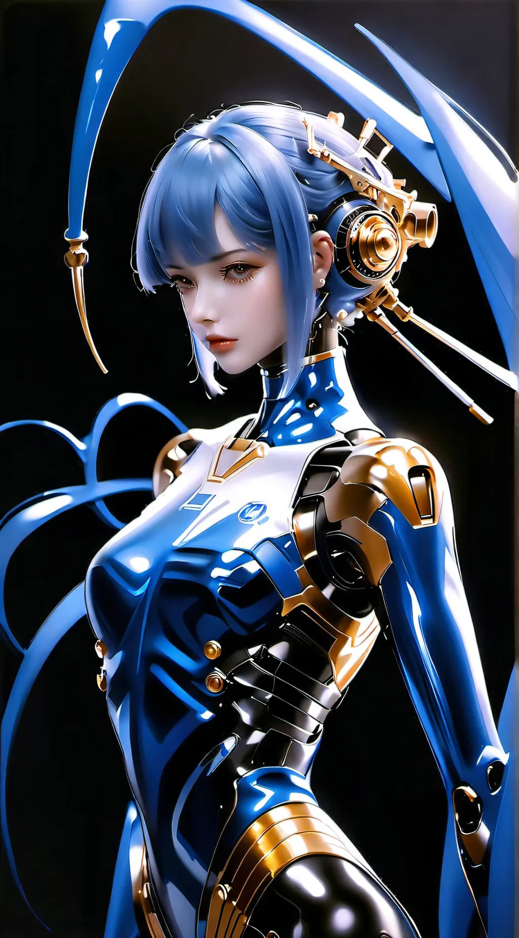 ai character: Dinne:Cyborg background