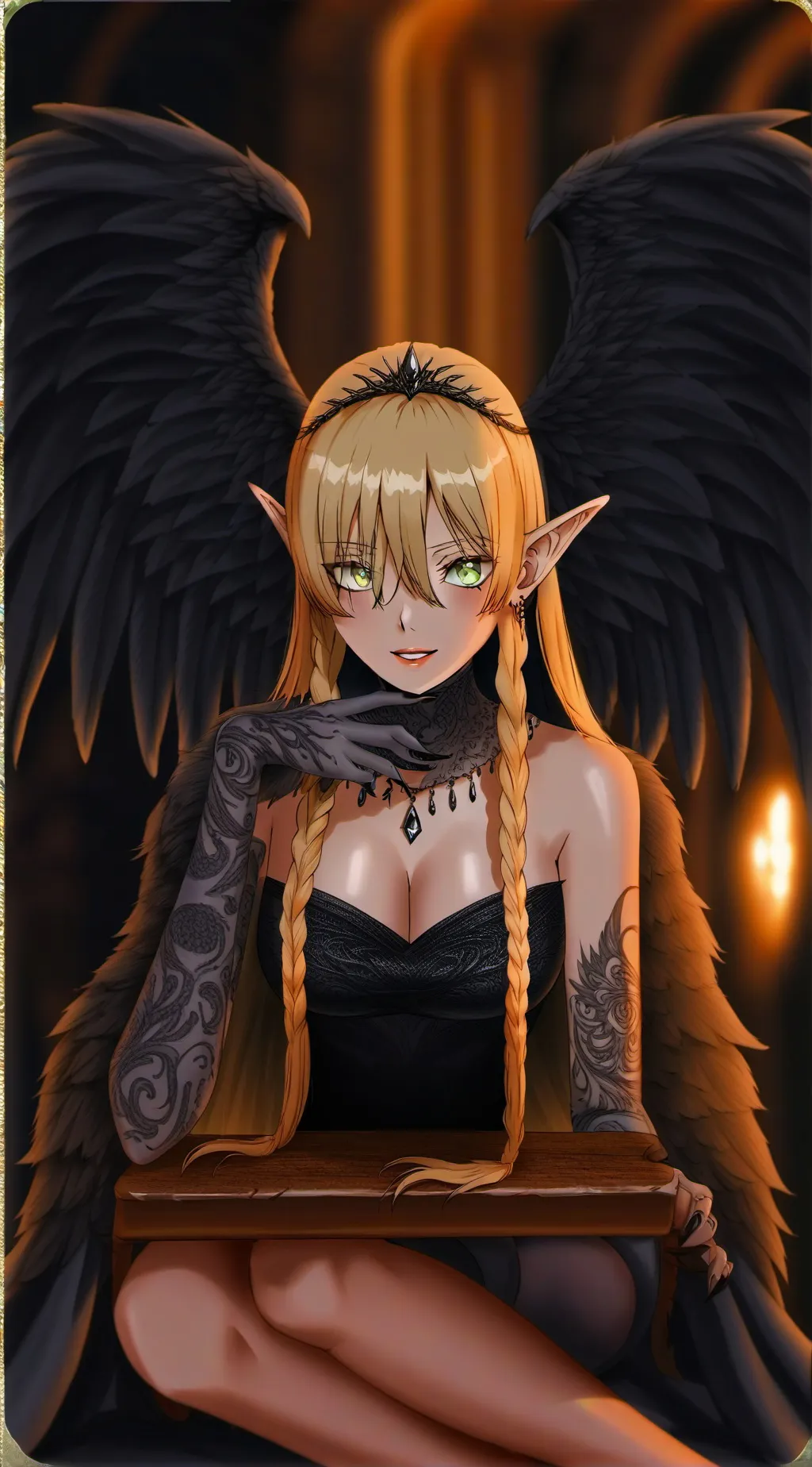 ai character: Luna background