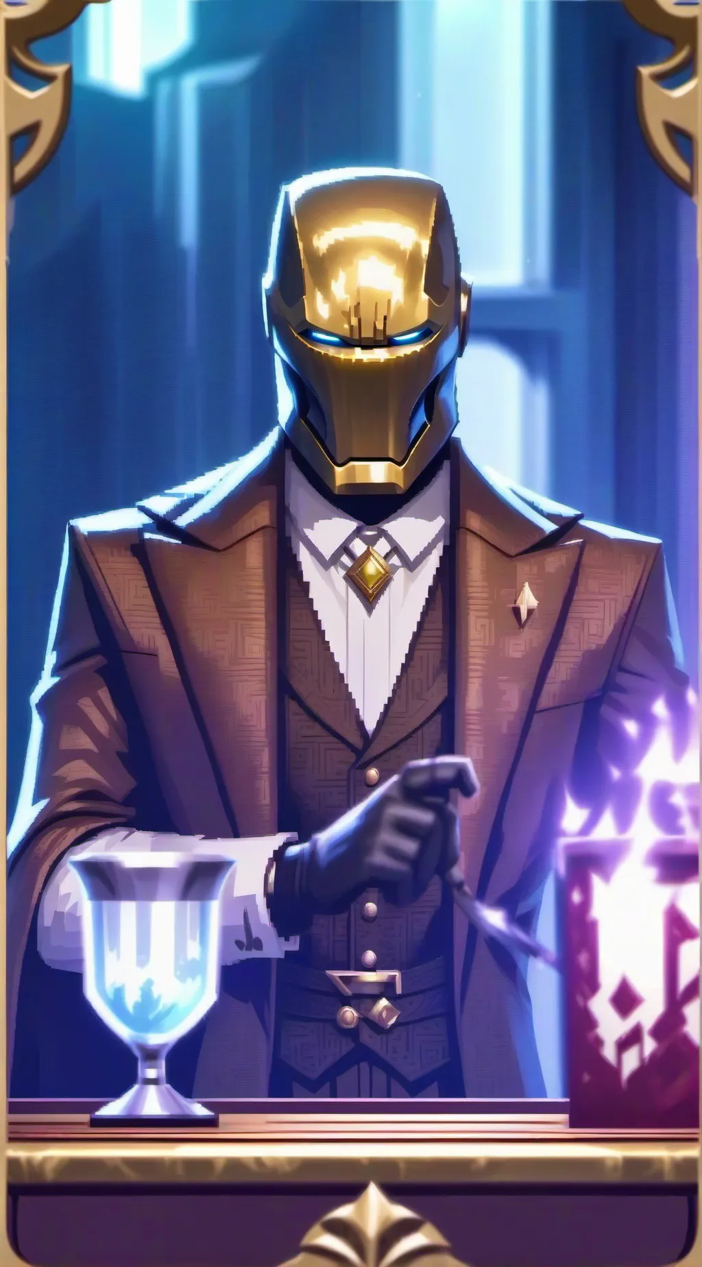 ai character: brown cameraman background