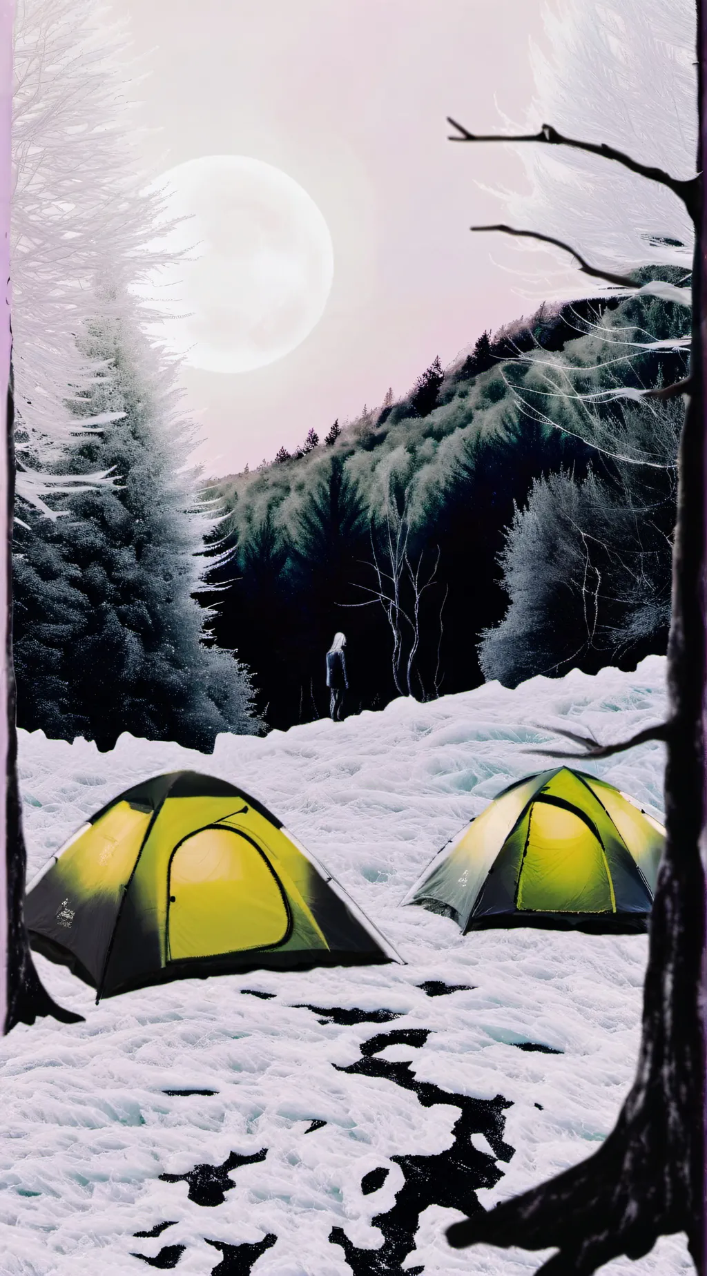 ai character: Hanted forest HH background