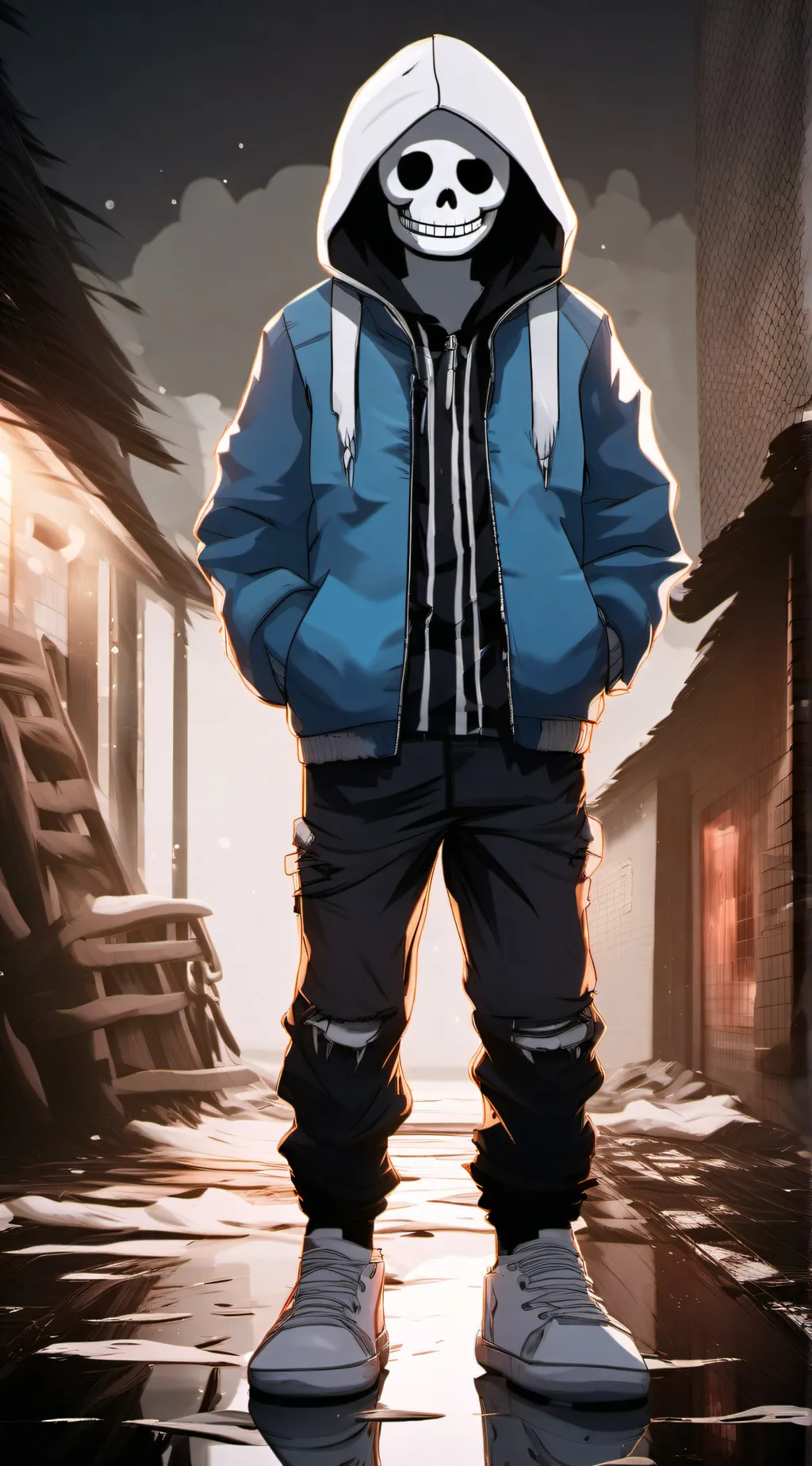 ai character: SANS!1!!1!1!1!!1!1 background