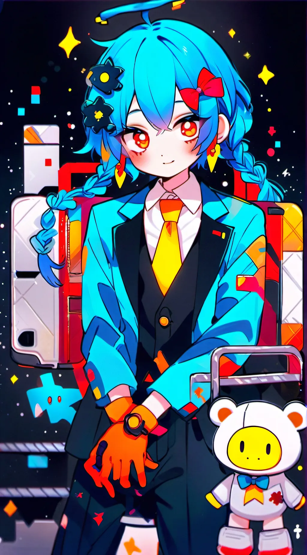 ai character: midnight mystery  background