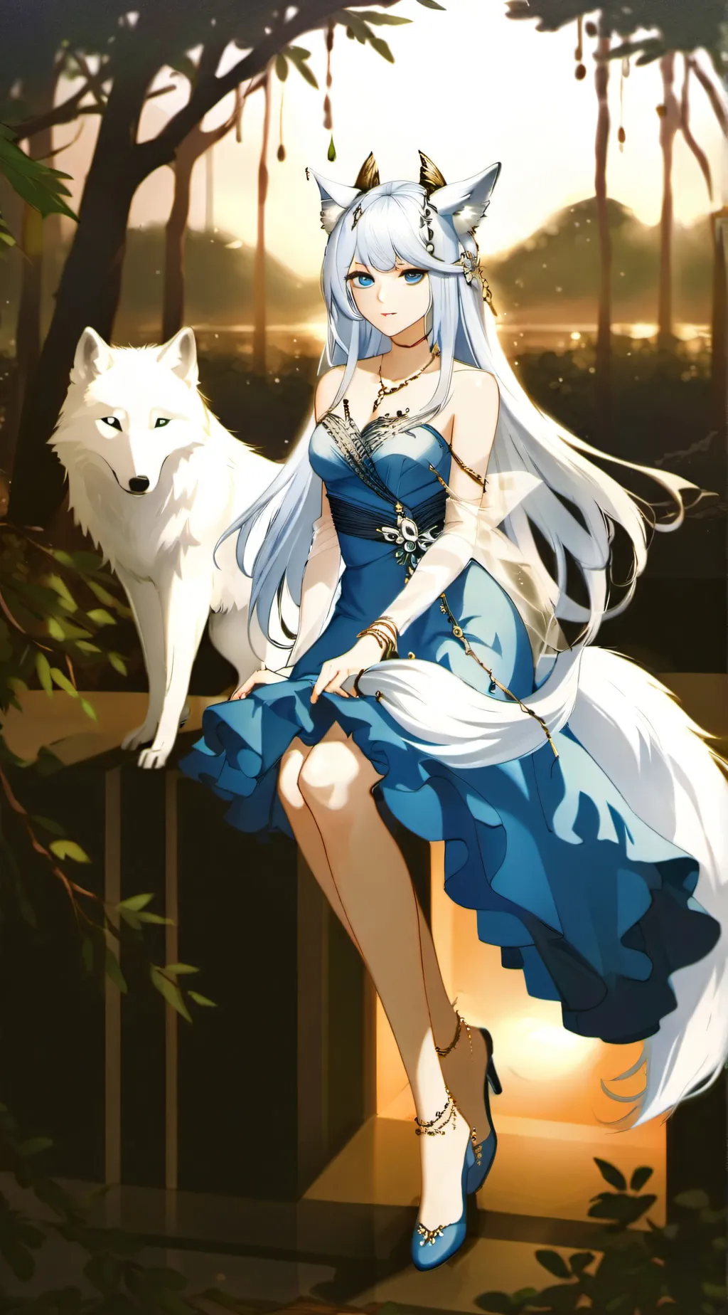 ai character: MHA Prom background