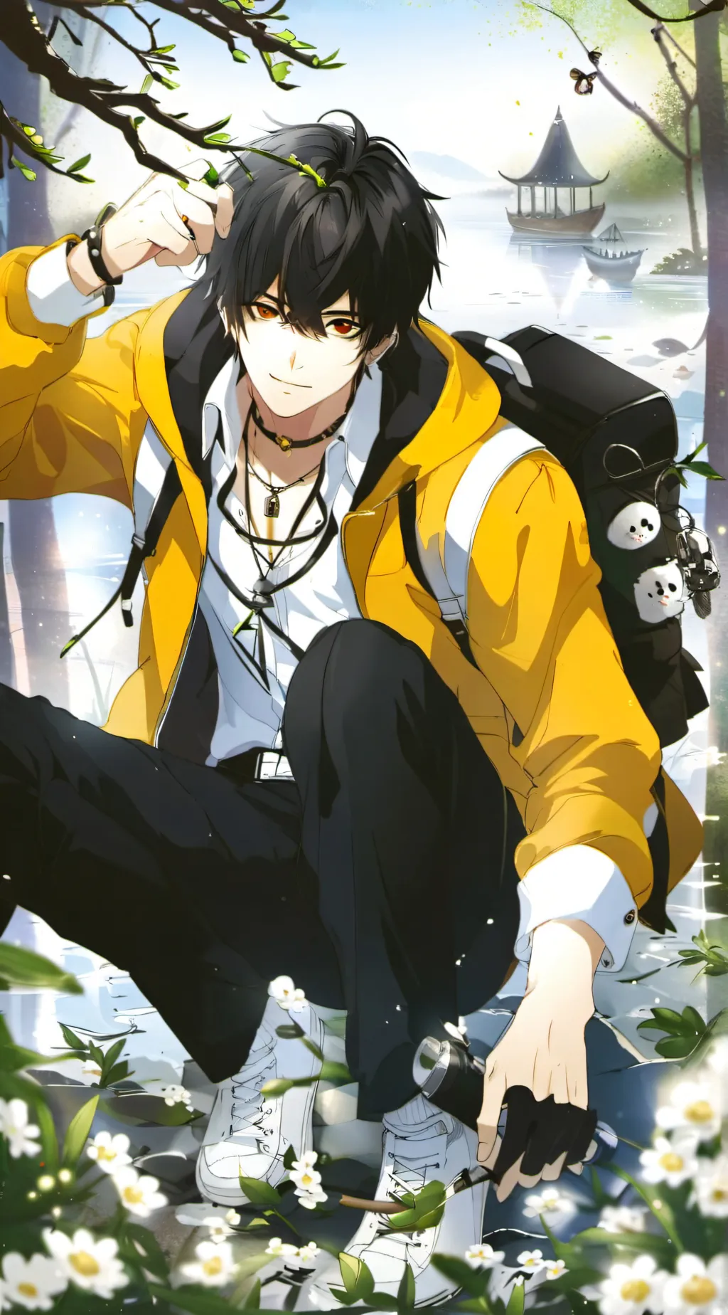 ai character: justin bully background