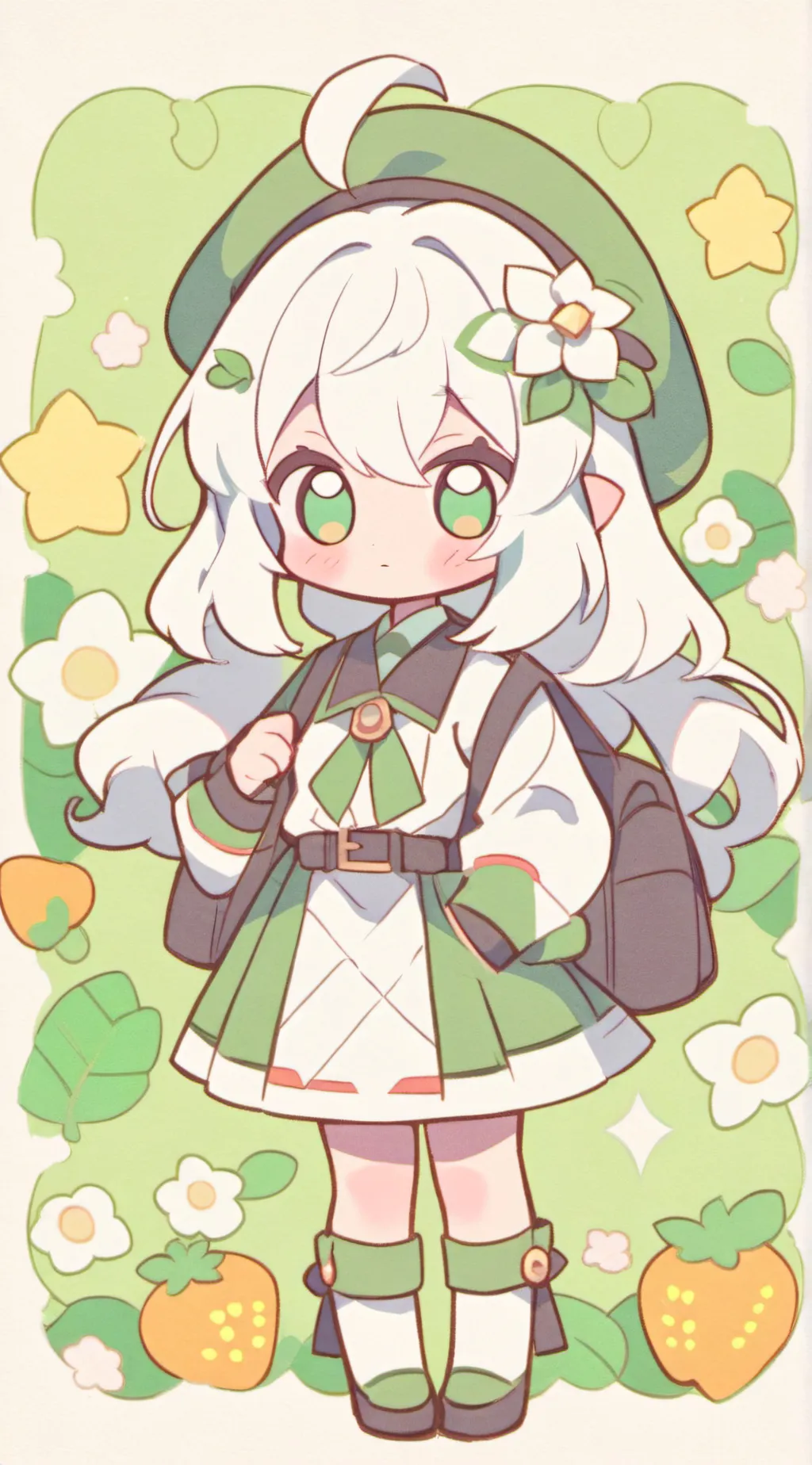 ai character: Sweet. background