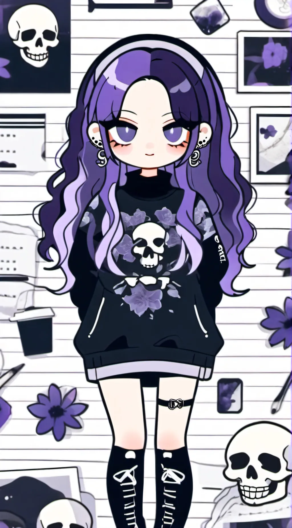 ai character: voxella background