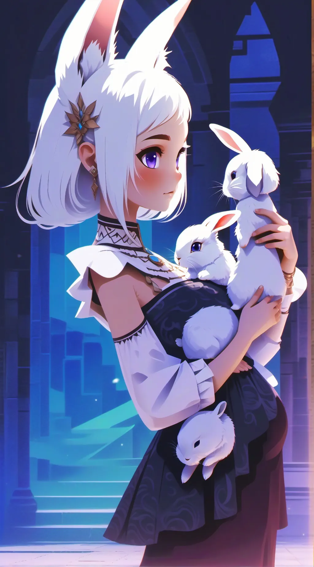 ai character: bunny team background