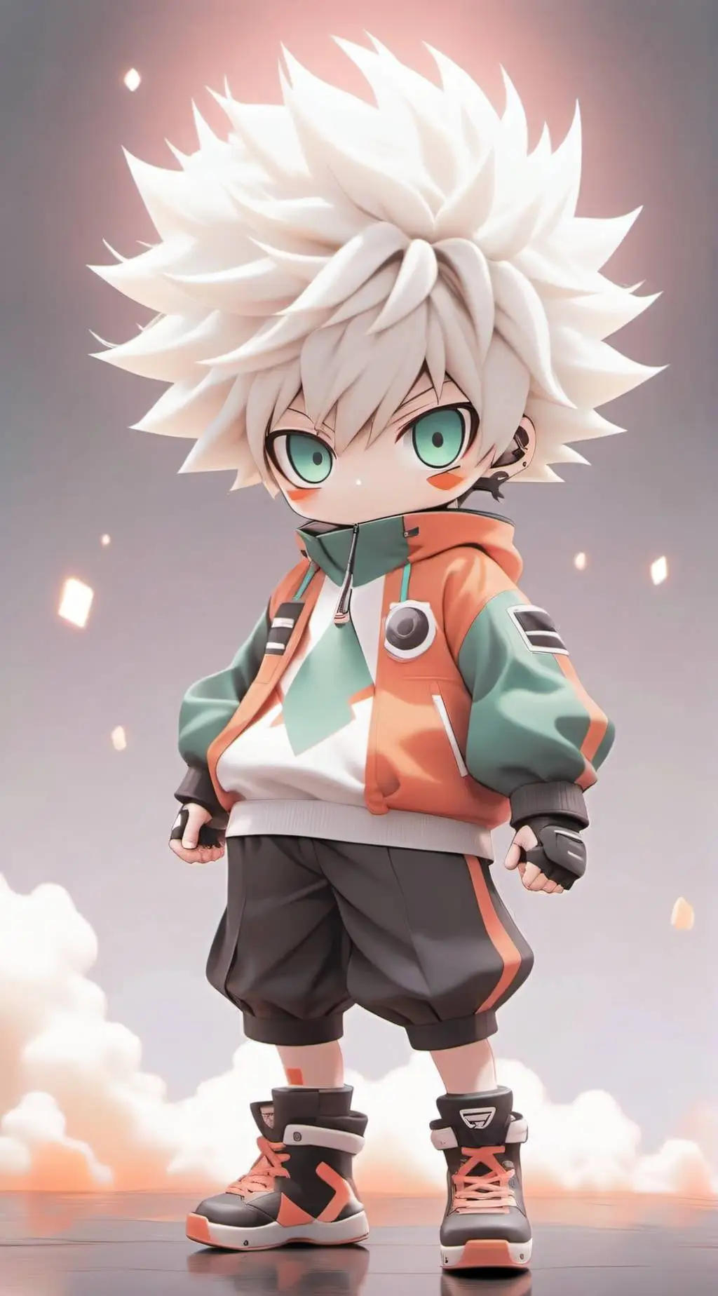 ai character: Katsuki Bakugo background