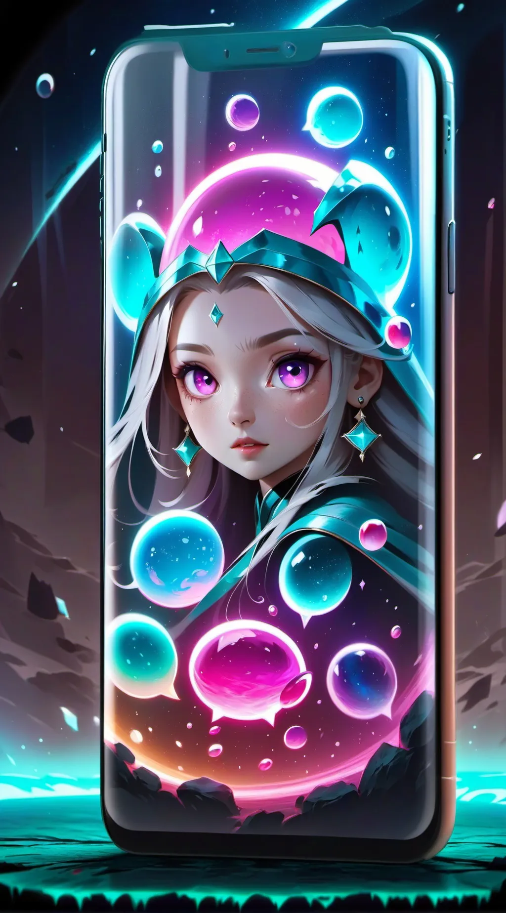 ai character: Univers 5D-Girl background