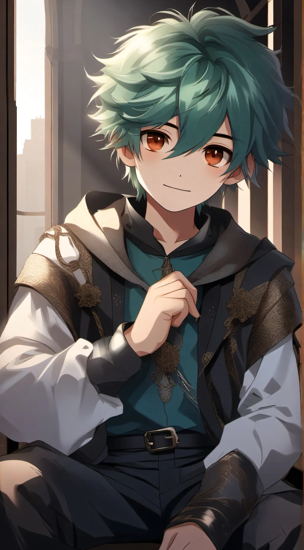 ai character: Mha boss background