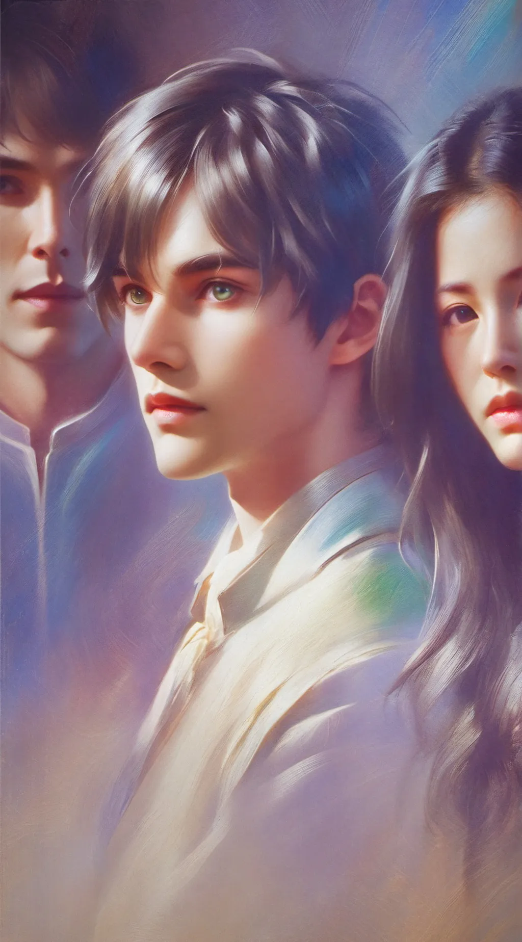 ai character: lily & JT & max background