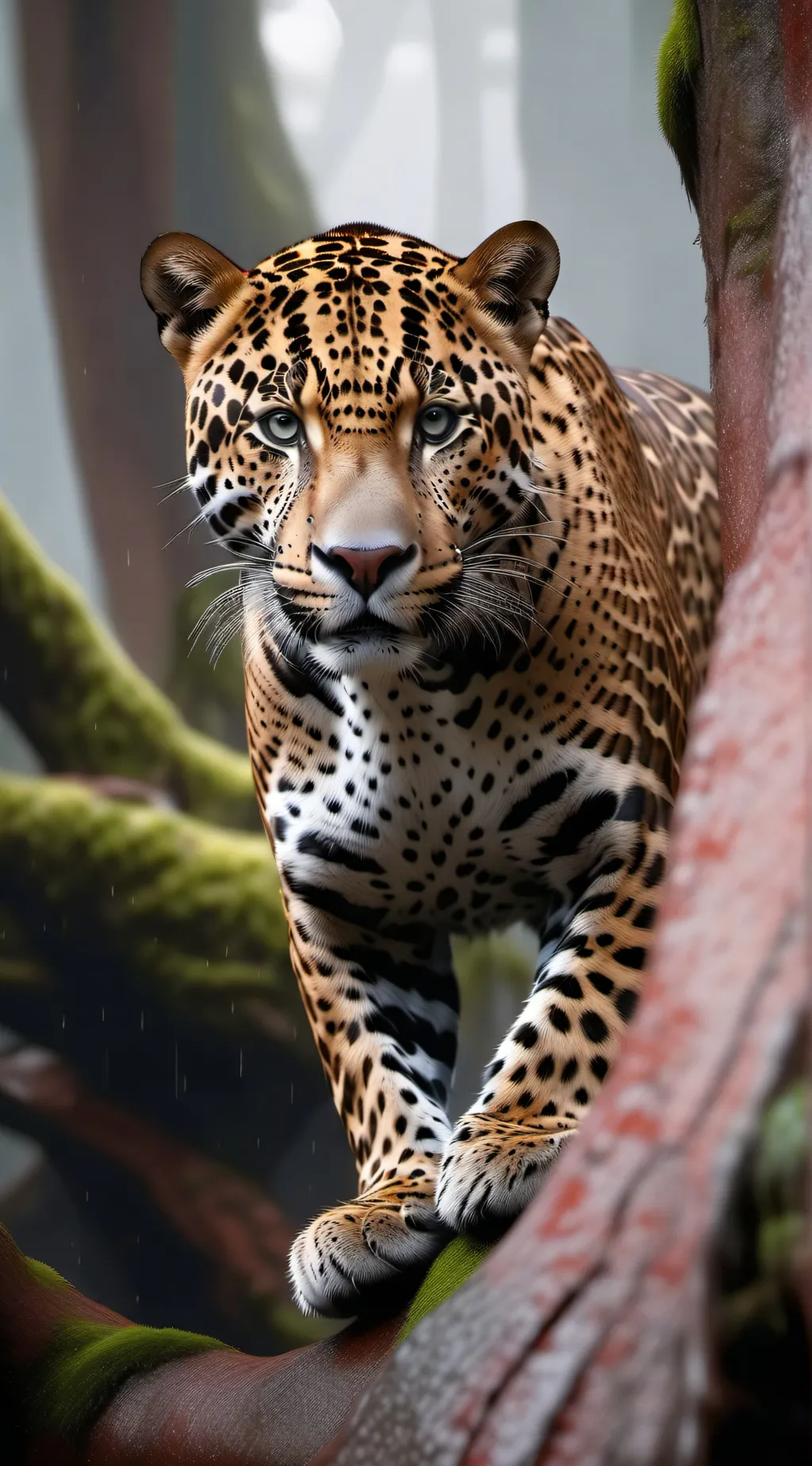 ai character: Hazbin in jungle background