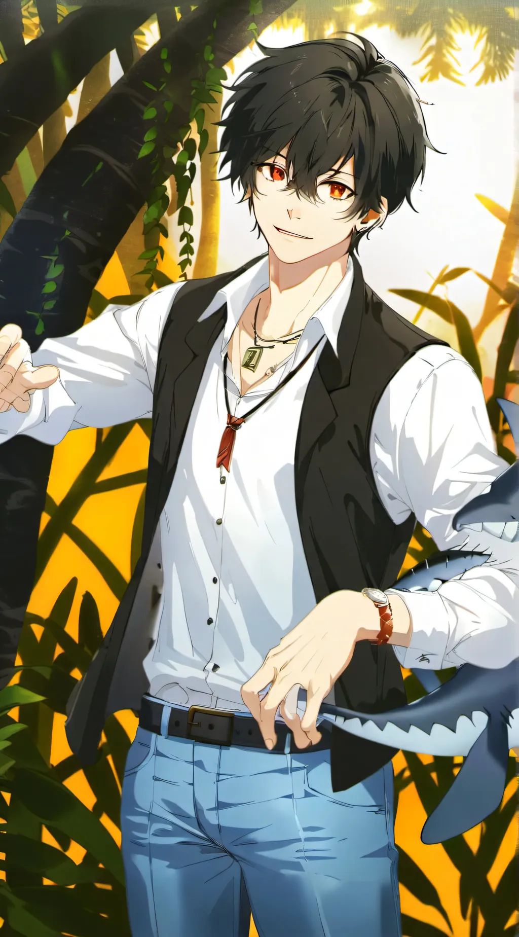 ai character: Leo background