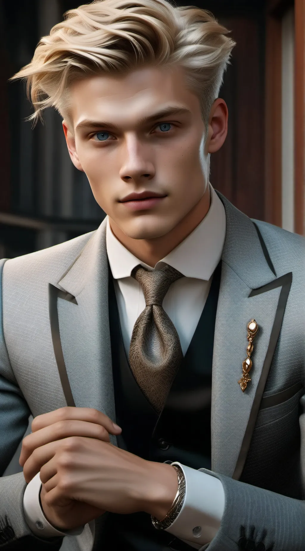 ai character: Isaac Black background