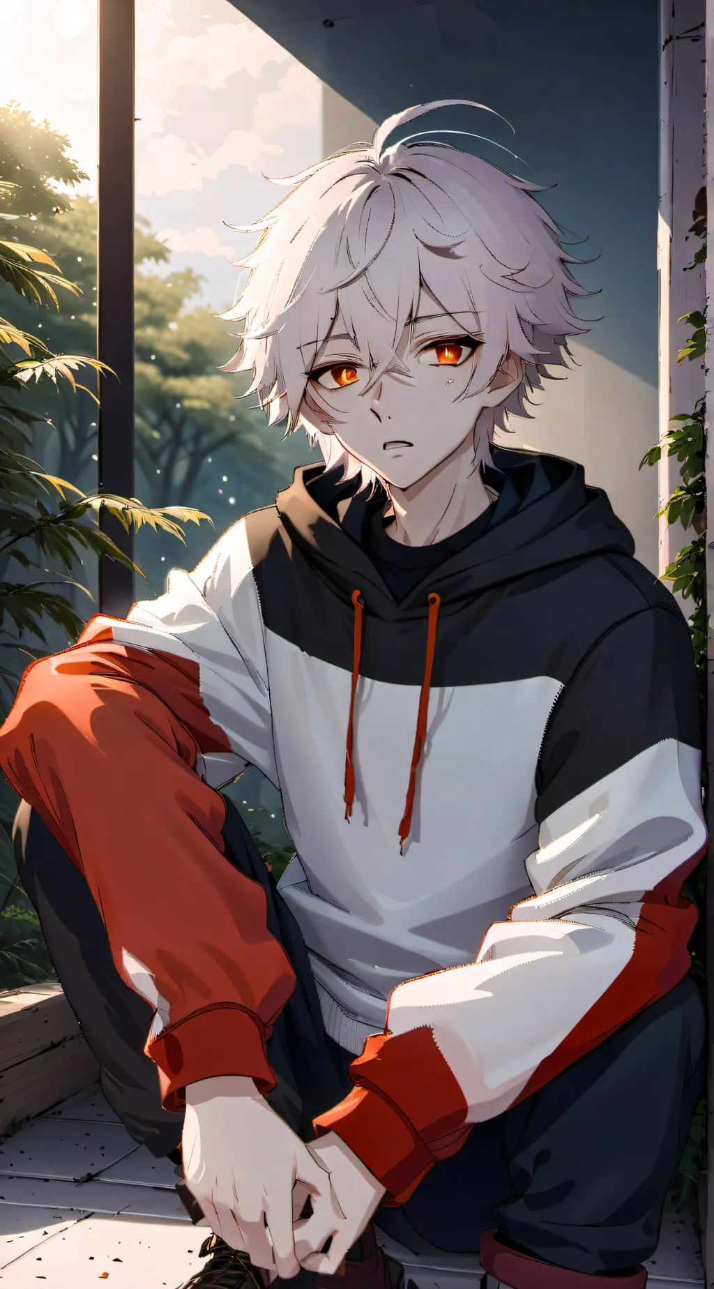 ai character: ur friends mad  background