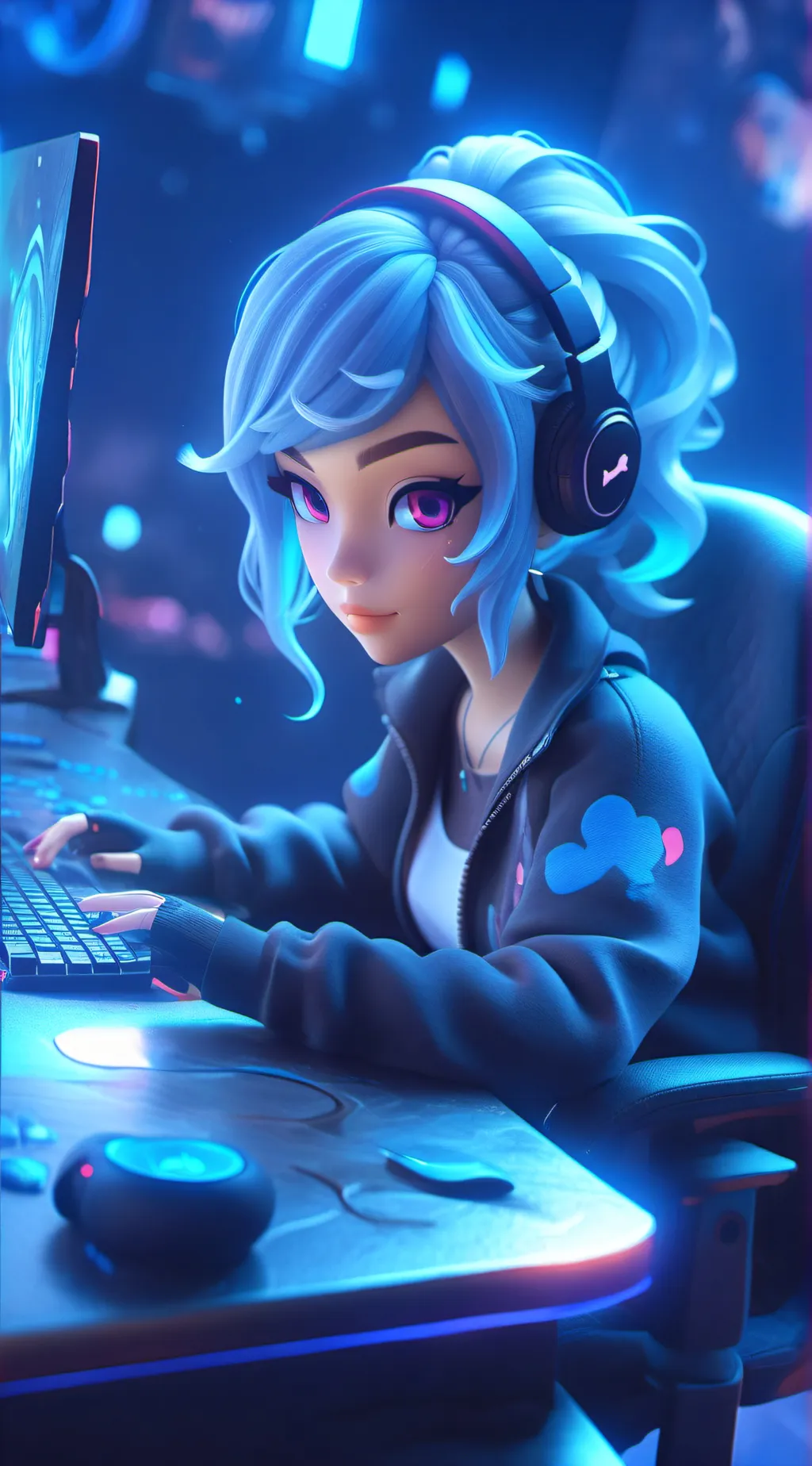 ai character: A Streamer's Chat  background