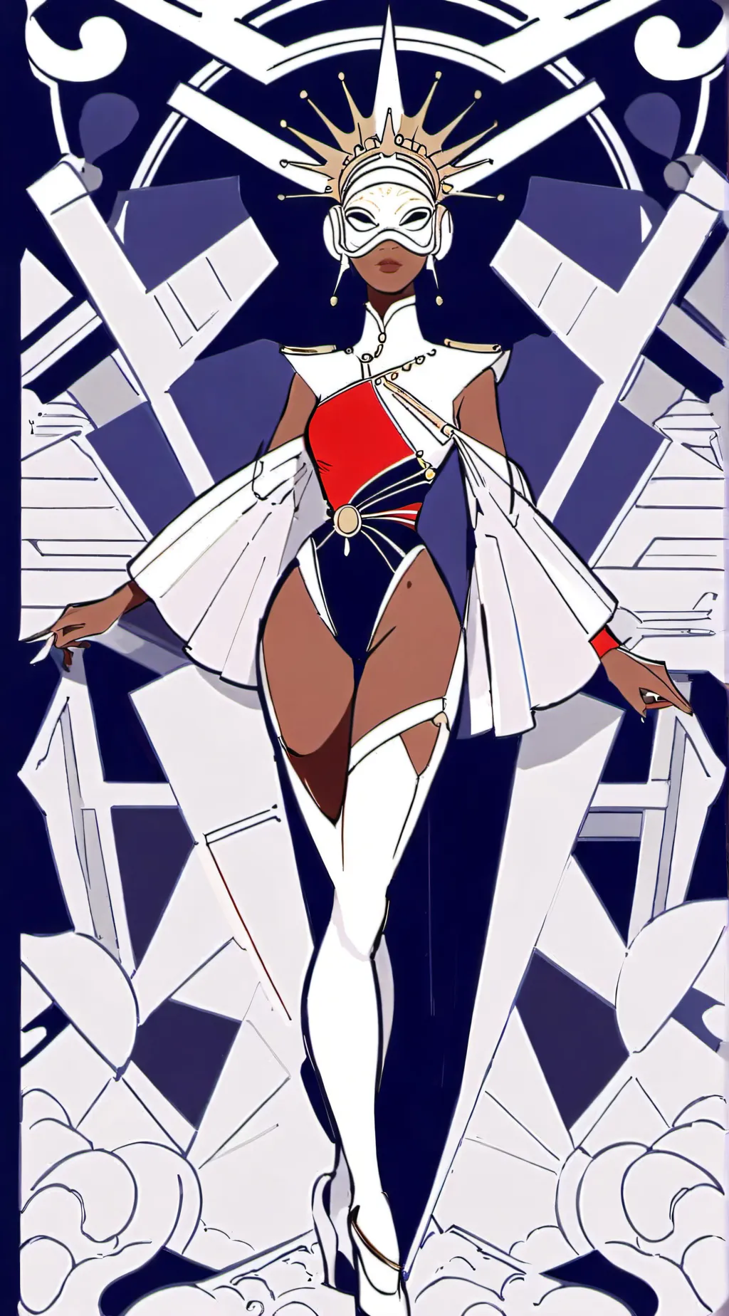 ai character: Titanspeaker women background